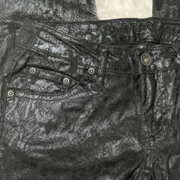 NWT Shiny Black Skinny Jeans - Picture 6 of 6